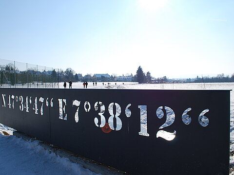 Landschaftspark Wiese - im Schnee